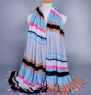 Geometric viscose fabric scarf wholesale