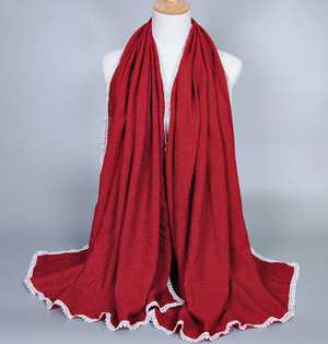 Women cotton lace scarf wholesale