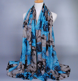 Watercolor floral scarf wholesale