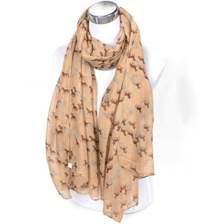 Wholesale viscose scarf animal print