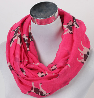 Wholesale silk scarf animal print