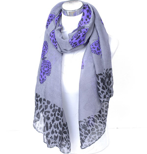 Leopard viscose scarf wholesale