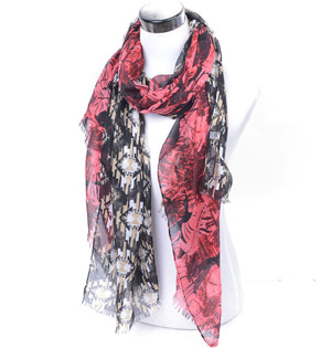 Infinity fringed scarf wholesale
