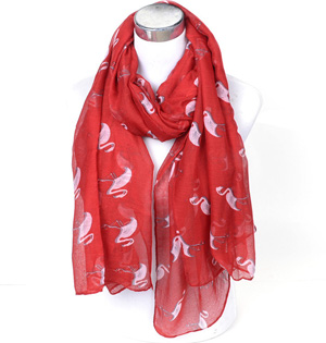 Wholesale animal print viscose scarf women