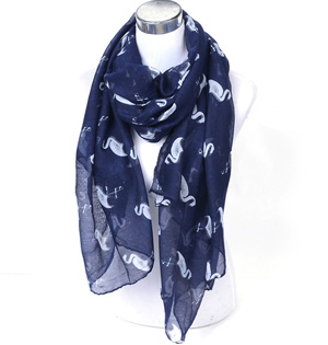 Wholesale animal print viscose scarf women
