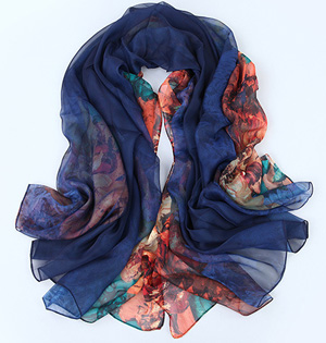 Fashion silk satin scarf wholesale