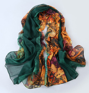 Fashion silk satin scarf wholesale