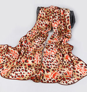 Leopard cashmere silk scarf wholesale