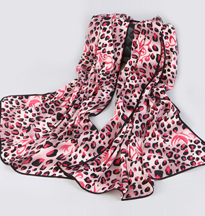 Leopard cashmere silk scarf wholesale