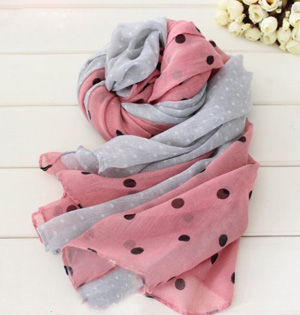 Kids polka dot infinity scarf wholesale