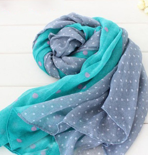Kids polka dot infinity scarf wholesale