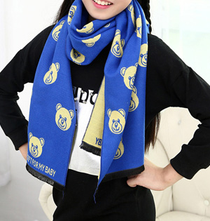 Wholesale kids fashion cashmere scarf