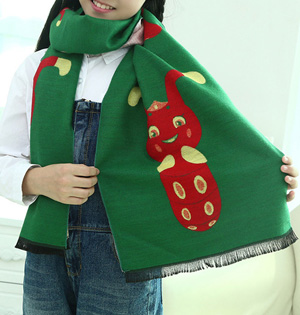 Kids cartoon winter scarf wholesale