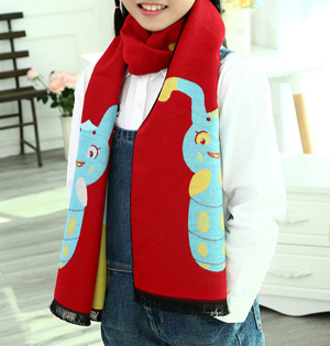 Kids cartoon winter scarf wholesale