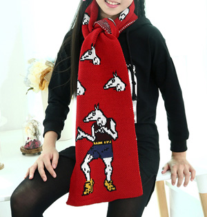 Kids wool knitted scarf wholesale