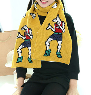 Kids wool knitted scarf wholesale