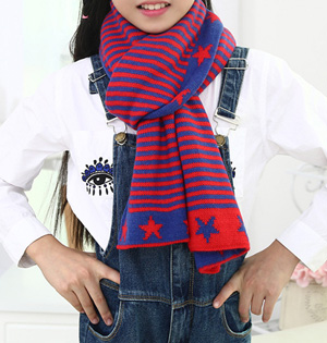 Knitted wool fabric kids scarf wholesale