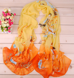 Plain chiffon scarves wholesale