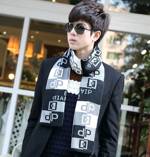 Mens scarf fashion winter wool