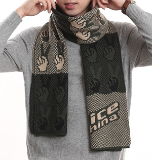 Mens scarf knit