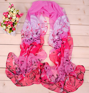 Polyester chiffon scarf wholesale