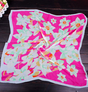 Chiffon square scarf wholesale