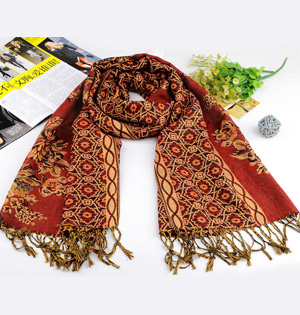 Wholesale cotton jacquard scarf