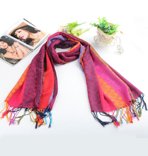 Jacquard cotton scarf wholesale