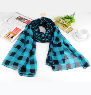 Cotton voile scarves shawls