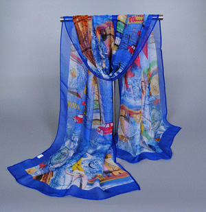 Silk scarf printing for sale