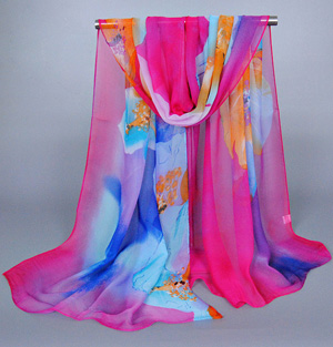 Wholesale printing silk scarf