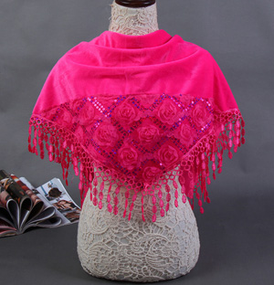 Wholesale red silk scarf