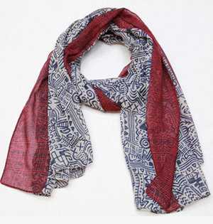 Wholesale women voile printed scarf