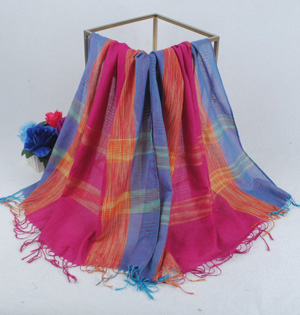 Wholesale tartan scarf cotton