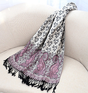 Jacquard pashmina scarf wholesale