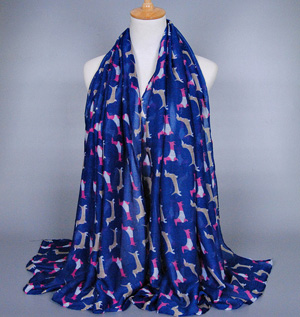 Animal print silk scarf wholesale