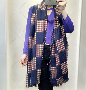 Houndstooth plaid scarf wholesale