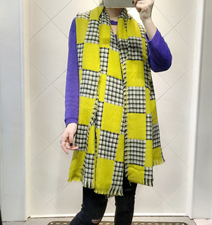 Houndstooth plaid scarf wholesale
