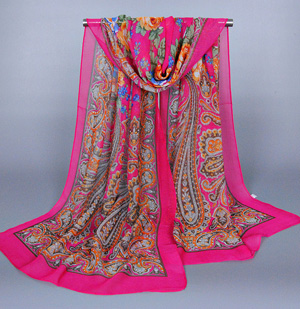 Wholesale painted silk scarf