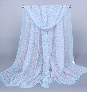 Silk print scarf wholesale