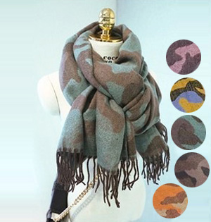 Camouflage cashmere scarf wholesale