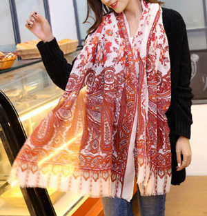 Silk floral scarf wholeslae