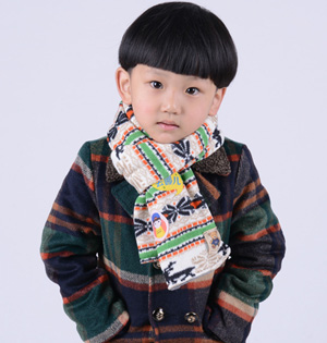 Winter children scarf