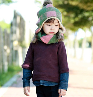 Kids fashion scarf