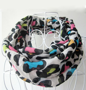 Childs leopard scarf wholesale