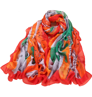 Wholesale silk chiffon shawls