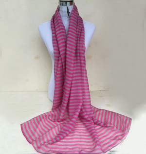 Wholesale striped silk scarves