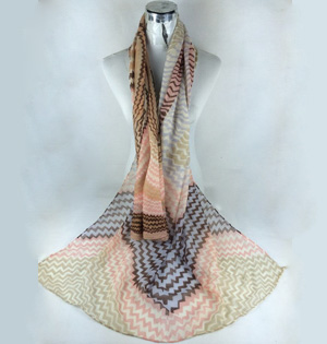 Ladies fashion cotton voile scarf