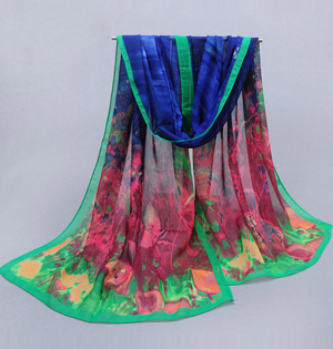 Wholesale polyester chiffon scarf