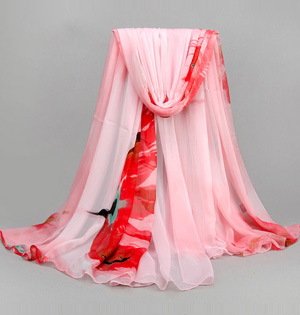 Silk twill fabric scarf wholesale